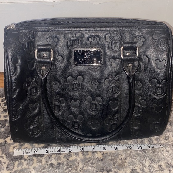 Loungefly Handbags - Loungefly Disney Mickie and Minnie satchel purse faux leather zipper closure